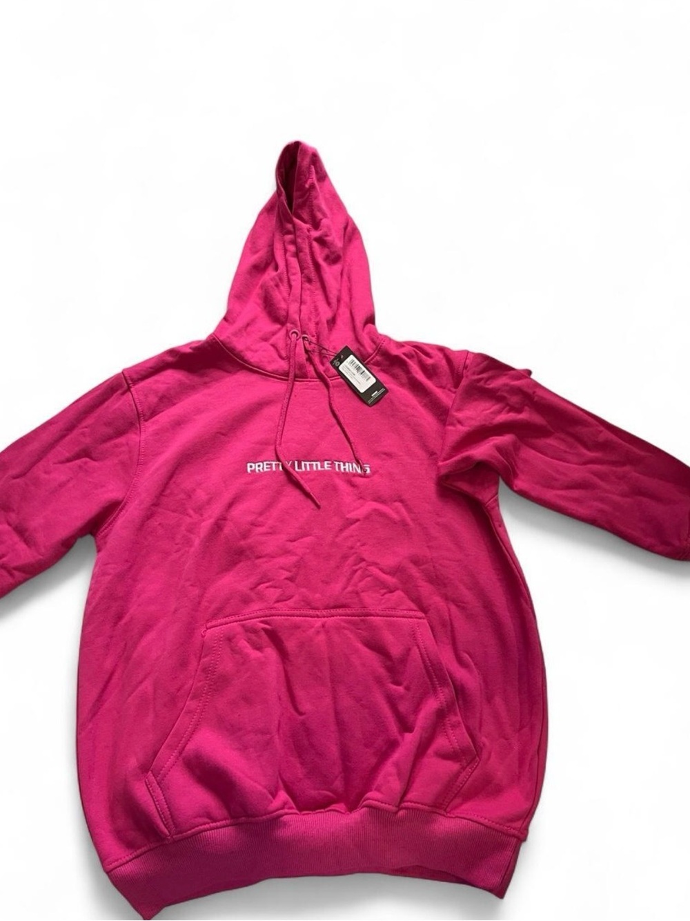 PrettyLittleThing Hot Pink Logo Hoodie